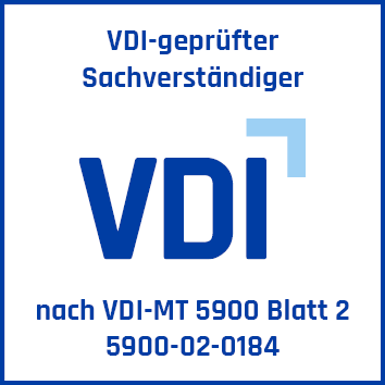 VDI-geprüfter Sachverständiger – Prüfzeichen